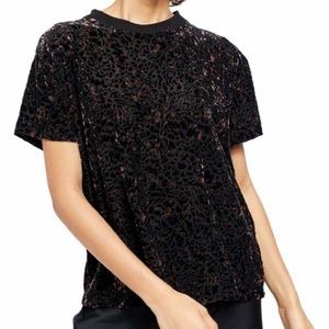 NWT Free People Crushed Velvet Top